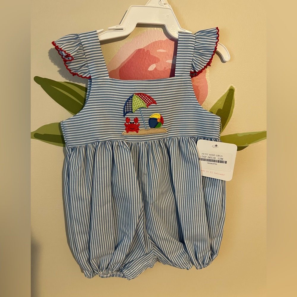 Summertime beach bubble outfits. 12m. NWT
